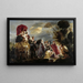 The Meeting of Ulysses and Nausicaa - Jacob Jordaens — framed artwork on a wall