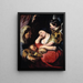 La Tentación de la Magdalena - Jacob Jordaens — cuadro enmarcado en la pared