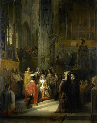 Jacob Joseph Eeckhout - The Wedding of Jacoba of Bavaria Countess of Holland and Jan IV Duke of Brabant 10 March 1418.webp