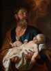 Joseph con el niño Jesús - Jacob Leyssens — vista de la obra