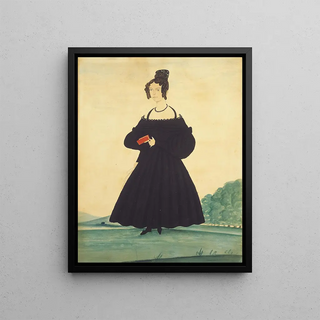 Jacob Maente - Woman in Landscape Holding Red Book.webp