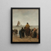 Llegada de los barcos - Jacob Maris — cuadro enmarcado en la pared