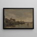 La tour des pleureuses avec le pont sur le Gelderse Kade à Amsterdam - Jacob Maris — framed artwork on a wall