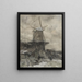 A Winter Mill - Jacob Maris — framed artwork on a wall