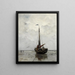 Fishing Boat - Jacob Maris — framed artwork on a wall