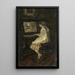 Girl at the Piano - Jacob Maris — framed artwork on a wall