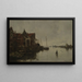 Scene of the port - Jacob Maris — framed artwork on a wall