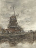 Moulin et pont du Noordwestbuitensingel à La Haye - Jacob Maris — artwork view