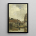 Old neighborhood by the water - Jacob Maris — framed artwork on a wall