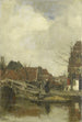 Old neighborhood by the water - Jacob Maris — artwork view