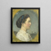 Portrait painting of Catharina Hendrika Horn, the artist's wife - Jacob Maris — framed artwork on a wall