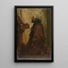 Monk in Prayer Monk in Devotion - Jacob Maris — framed artwork on a wall