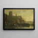 Ships in the Dordrecht port - Jacob Maris — framed artwork on a wall