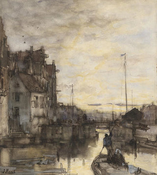 Jacob Maris - Stadsgezicht bij avond.webp