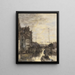 Urban Night Landscape Painting - Jacob Maris — framed artwork on a wall