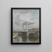 The drawbridge - Jacob Maris — framed artwork on a wall