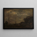 Canal au clair de lune - Jacob Maris — framed artwork on a wall