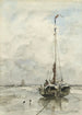 Visserspink painting on the beach - Jacob Maris — artwork view