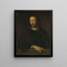 Retrato de un Hombre después de Philippe de Champaigne Louvre - Jacob Munch — cuadro enmarcado en la pared