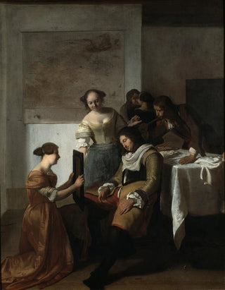 Jacob Ochtervelt - The Sleeping Officer.webp