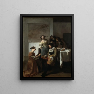 Jacob Ochtervelt - The Sleeping Officer.webp
