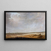 Landscape painting with cornfields - Jacob Salomonsz van Ruysdael — framed artwork on a wall