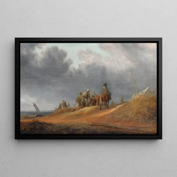 Jacob Salomonsz van Ruysdael - Market by the Seashore.webp