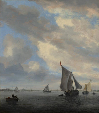Jacob Salomonsz van Ruysdael - View of Sailing Boats on a Lake.webp
