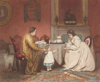 Jacob Taanman - Interieur met ouders en hun kind.webp