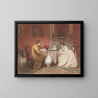 Jacob Taanman - Interieur met ouders en hun kind.webp