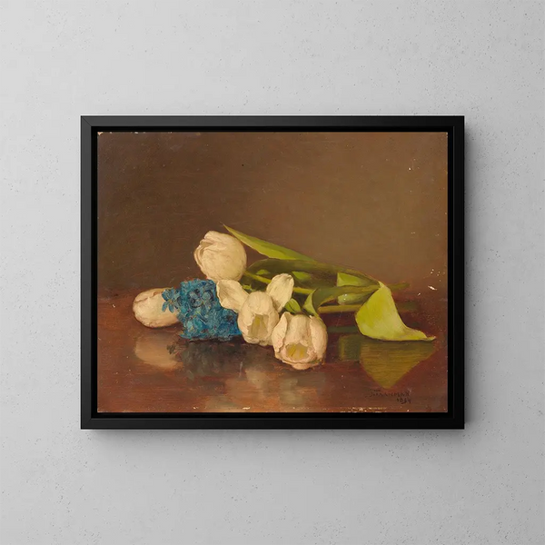 Tulipes acostadas - Jacob Taanman — cuadro enmarcado en la pared
