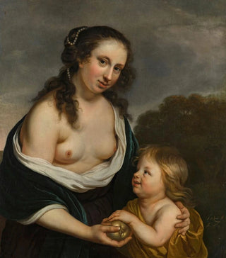 Jacob Van Loo - A mother and her son in the guise of venus and cupid.webp