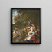 Diane y Calisto - Jacob van Loo — cuadro enmarcado en la pared