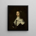 Portrait painting of Volkera van Beresteyn 1624-1653, wife of Salomon van Schoonhoven 1617-1653 - Jacob Willemsz. Delff the Younger — framed artwork on a wall