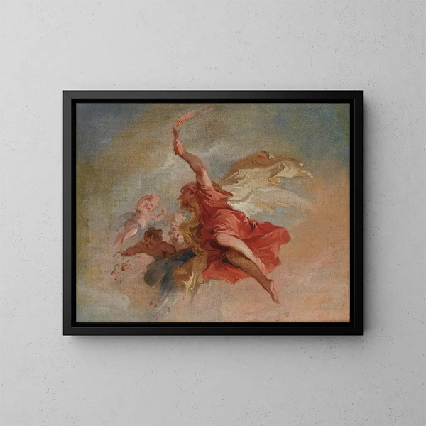 Alegoría - Jacob de Wit — cuadro enmarcado en la pared