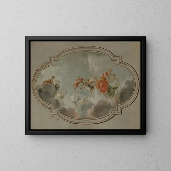 Flore et Zéphyr - Jacob de Wit — cuadro enmarcado en la pared