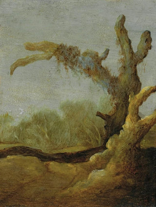 Jacob van Geel - A Tree Trunk In A Landscape.webp