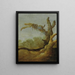 Un tronco de árbol en un paisaje - Jacob van Geel — cuadro enmarcado en la pared