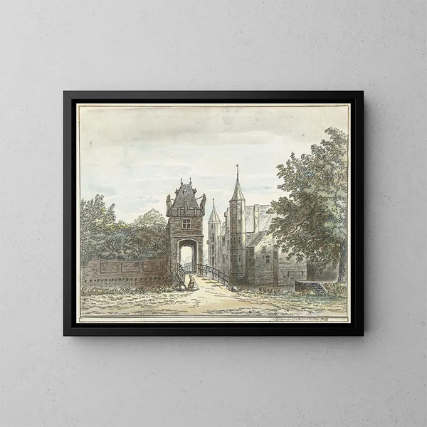 La Casa de Zuylen - Jacob van Liender — cuadro enmarcado en la pared