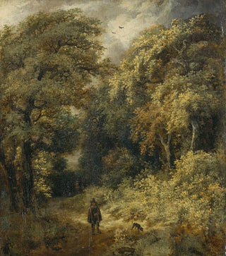 Jacob van Ruisdael - Forest Path with People Strolling.webp