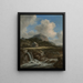 Torrent de montaña - Jacob van Ruisdael — cuadro enmarcado en la pared