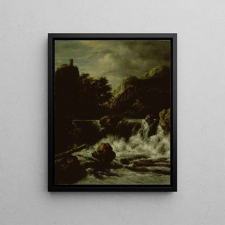 Jacob van Ruisdael - Mountainous Landscape with Waterfall.webp