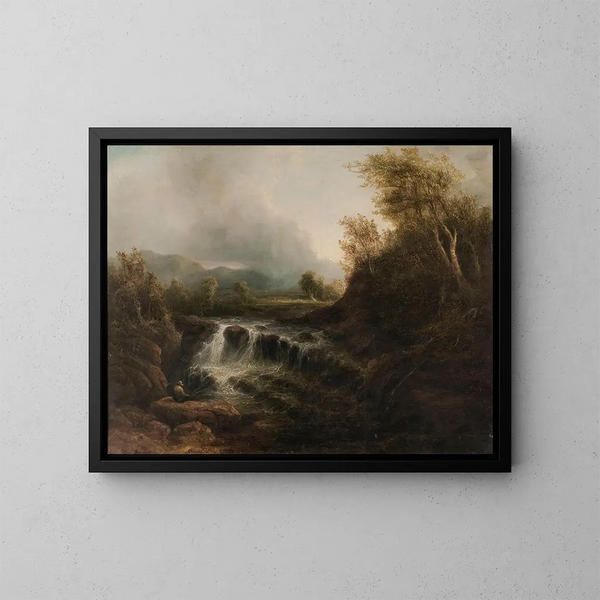 Norwegian Landscape Painting - Jacob van Ruisdael — framed artwork on a wall