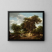 The Big Oak - Jacob van Ruisdael — framed artwork on a wall