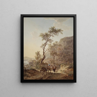 Jacob van Strij - Italianate Landscape with Shepherd and Shepherdess on a Path.webp
