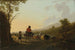 Landscape with Cattle Driver and Shepherd - Jacob van Strij — artwork view