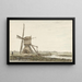 Landscape Painting with Windmill - Jacob van Strij — framed artwork on a wall