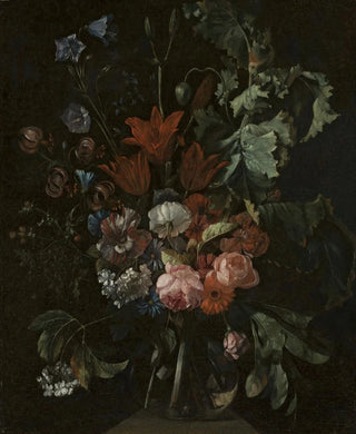 Jacob van Walscappelle - Flowers in a glass vase.webp