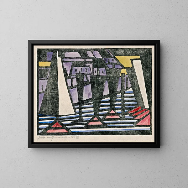 Composición VII - Jacoba van Heemskerck — cuadro enmarcado en la pared