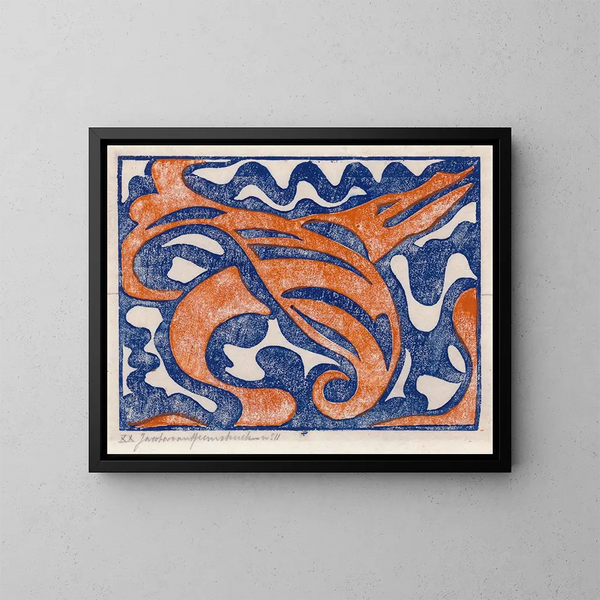 Composición XX - Jacoba van Heemskerck — cuadro enmarcado en la pared